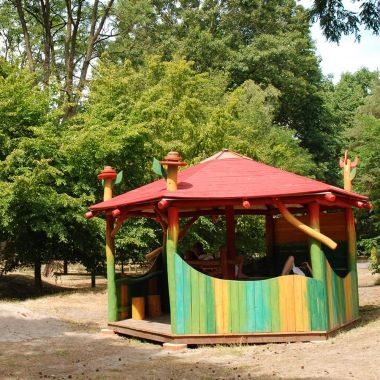 Geniet van je pic-nic in onze gezellige paviljoenen.